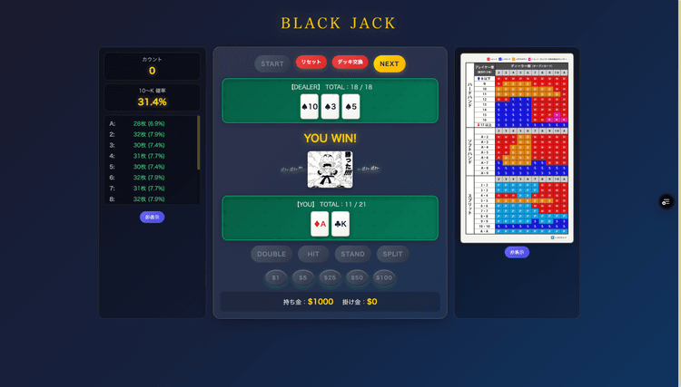BLACK JACK